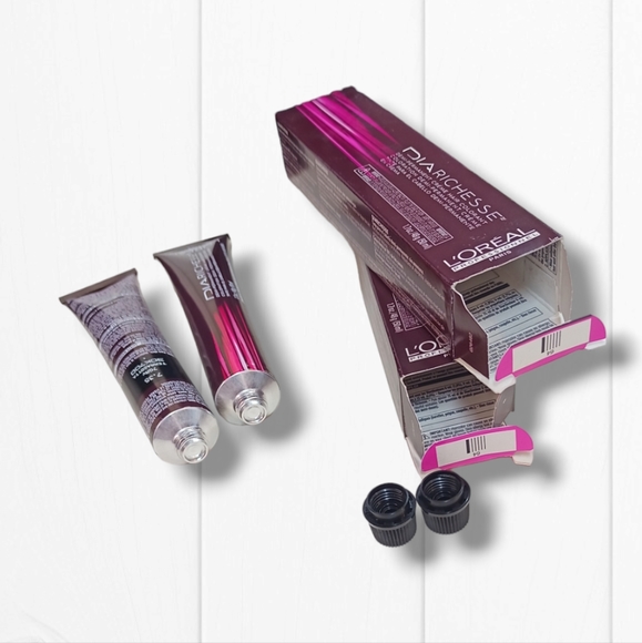 L'Oreal Professionnel DIARichesse 2 Tubes Ammonia-Free 7.35/7GRV Terracotta - Picture 11 of 16